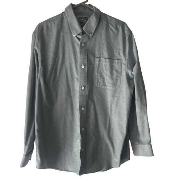 Duluth Trading Co. Men Size Large Green Flannel Long Sleeve Button Up - Picture 1 of 7